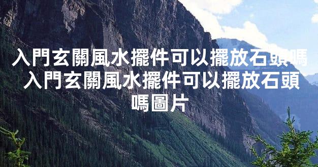 入門玄關風水擺件可以擺放石頭嗎 入門玄關風水擺件可以擺放石頭嗎圖片